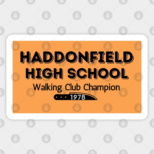 Haddonfield Walking Club - Halloween Magnet by SiebergGiftsLLC